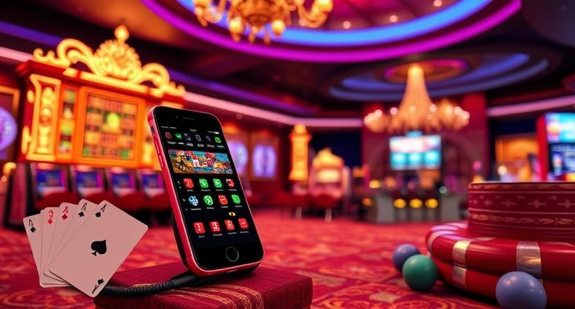 Mobile view of H31 casino application
